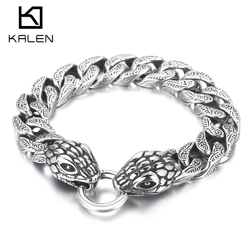 Men Accessories Bd - KALEN 15mm Braccialetti serpente per uomo