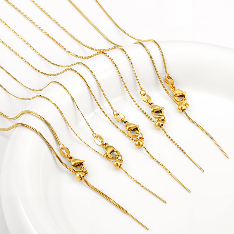 Men Accessories Chain - Collana regolabile universale in acciaio al