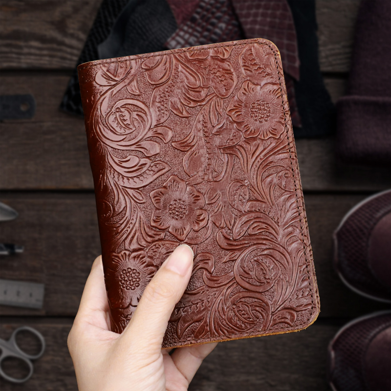 Men'S Accessories Case - Custodia per passaporto in vera pelle
