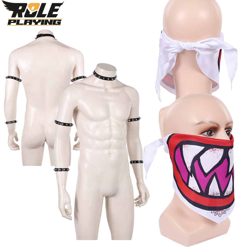 Men Accessories Fashion - Sciarpa, Maschera, Braccialetto e Collare per
