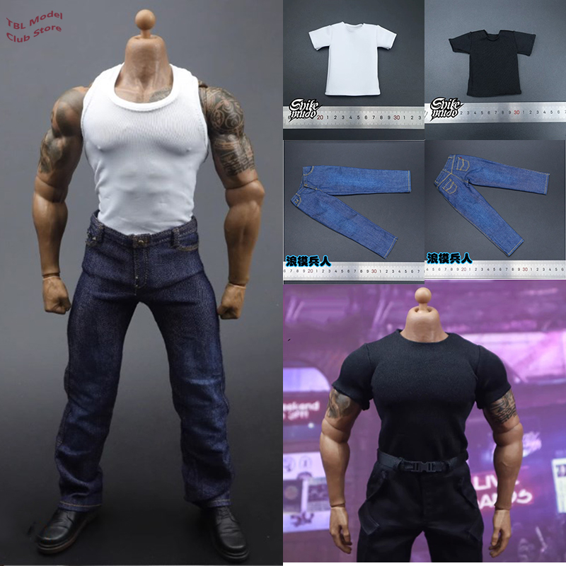 Men'S Accessories For Jeans - 1/6 uomo Strong Soldier Blue Jeans