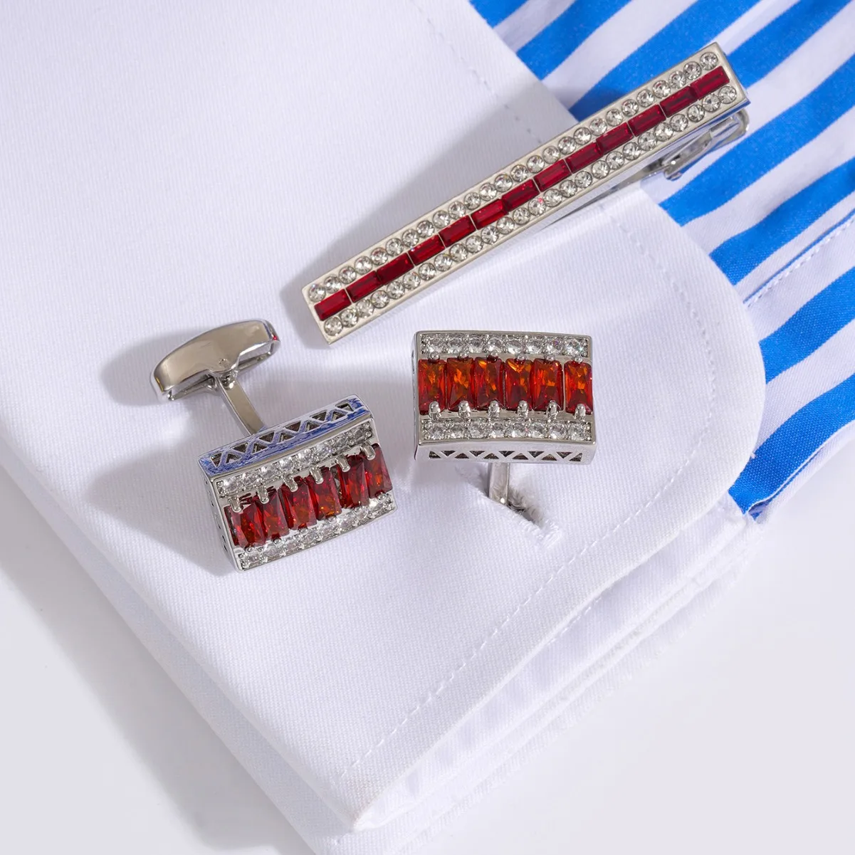 Men'S Accessories High End - Fermacravatta con strass di lusso Moda