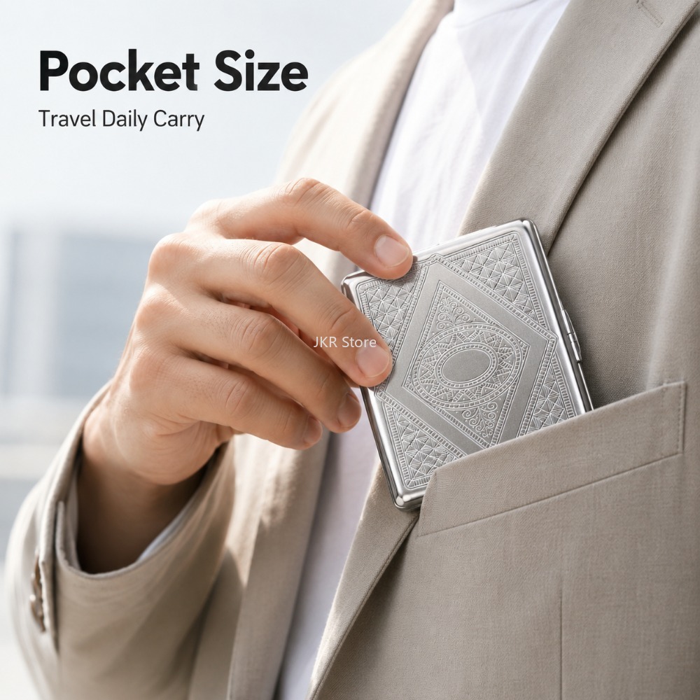 Portasigarette in Acciaio Inox - Men'S Accessories Case recensione e prezzo